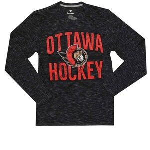Fanatics - Men's Ottawa Senators Long Sleeve Heathered T-Shirt NWT